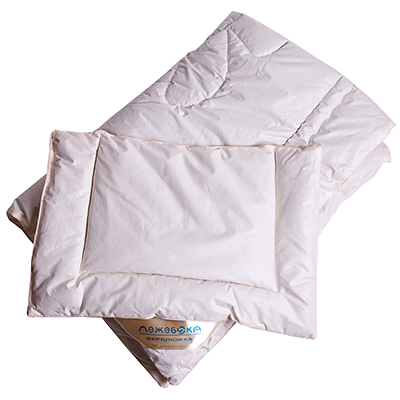Одеяло и подушка Лежебока, верблюжка - миниатюра фотографии товара в каталоге ЛиноБамбино