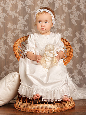 Крестильное платье "Берегиня" - миниатюра фотографии товара в каталоге ЛиноБамбино