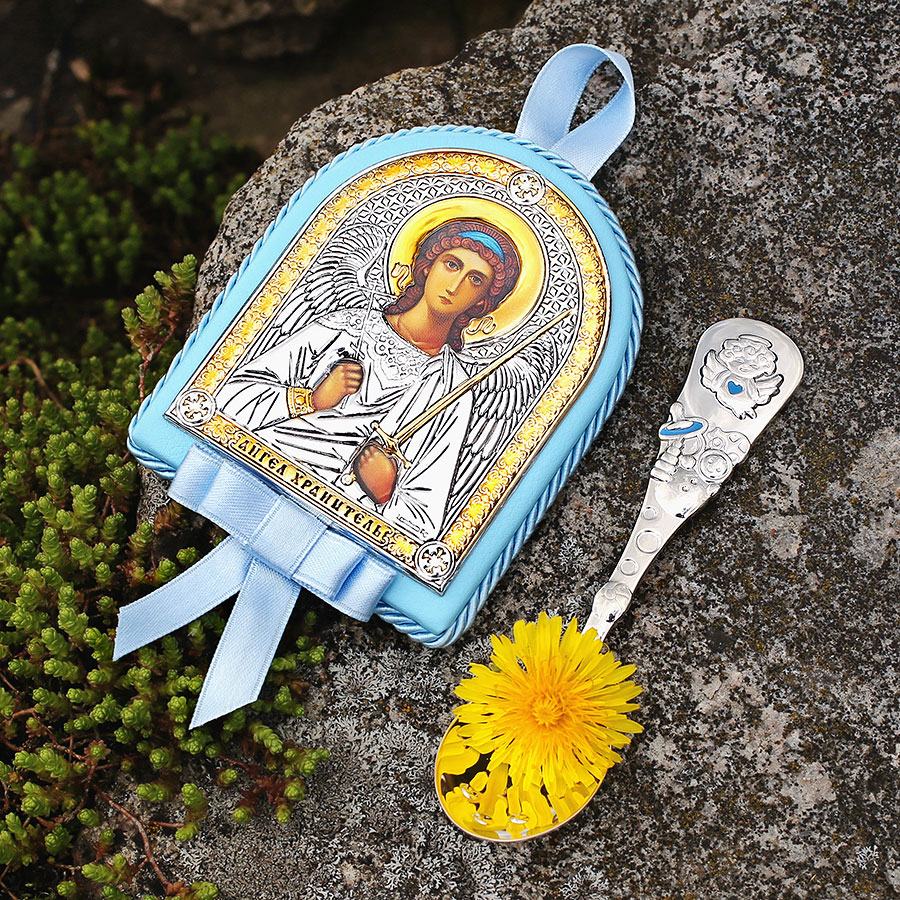 Подарочный набор "Икона и ложка с ангелочком" фото 4