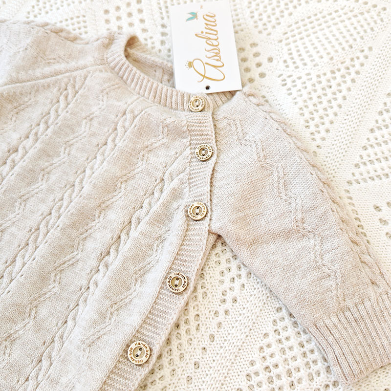 Комплект  "Саби" на выписку, крем-брюле фото 6