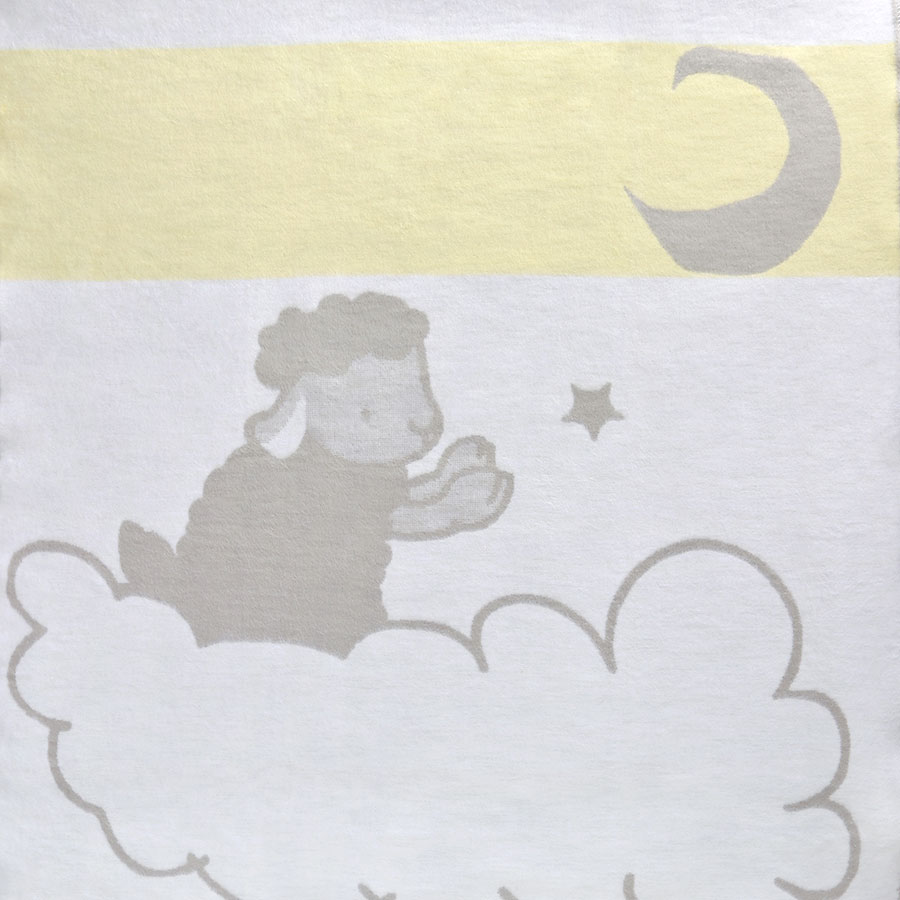 Детское байковое одеяло "Овечка на облаке" фото 2