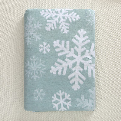 1,5-спальное байковое одеяло "Снежинки" - миниатюра фотографии товара в каталоге ЛиноБамбино