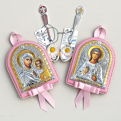 Подарочный набор "Икона и ложка для крестницы" - миниатюра фотографии товара в каталоге ЛиноБамбино