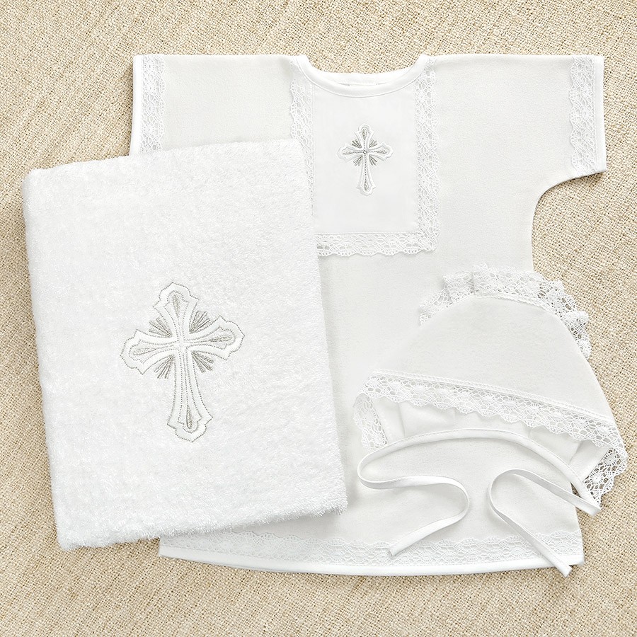 Крестильный набор для ребенка "Светик" с полотенцем фото 3