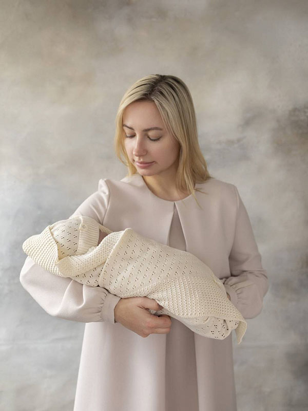 Плед "Утренняя роса" бежевый фото 6