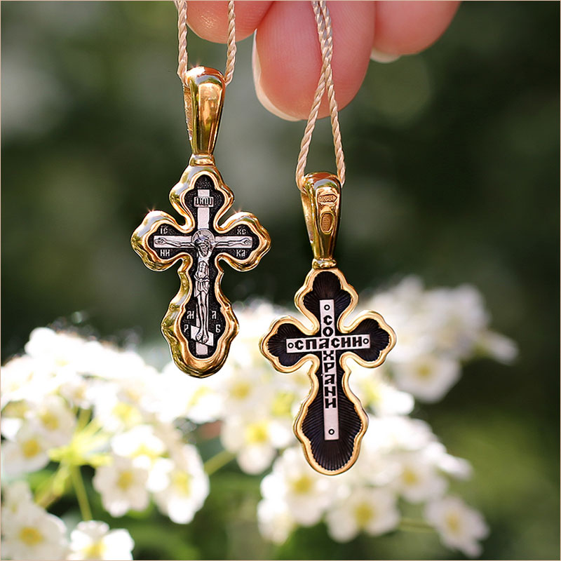 Серебряный крестик 8132ЕЛЗ фото 4