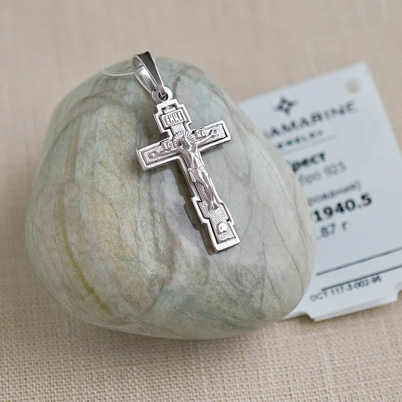 Серебряный крестик 11940АКВ фото 4