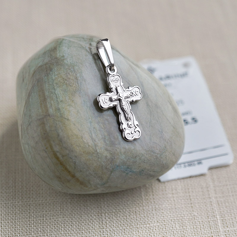 Серебряный крестик 10335АКВ фото 1