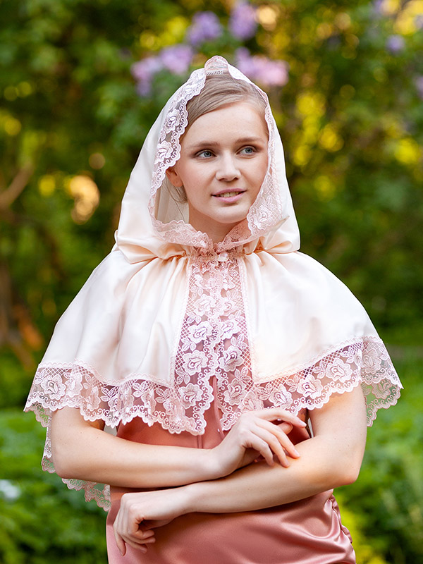 Православный платок с капюшоном "Розанна" фото 2