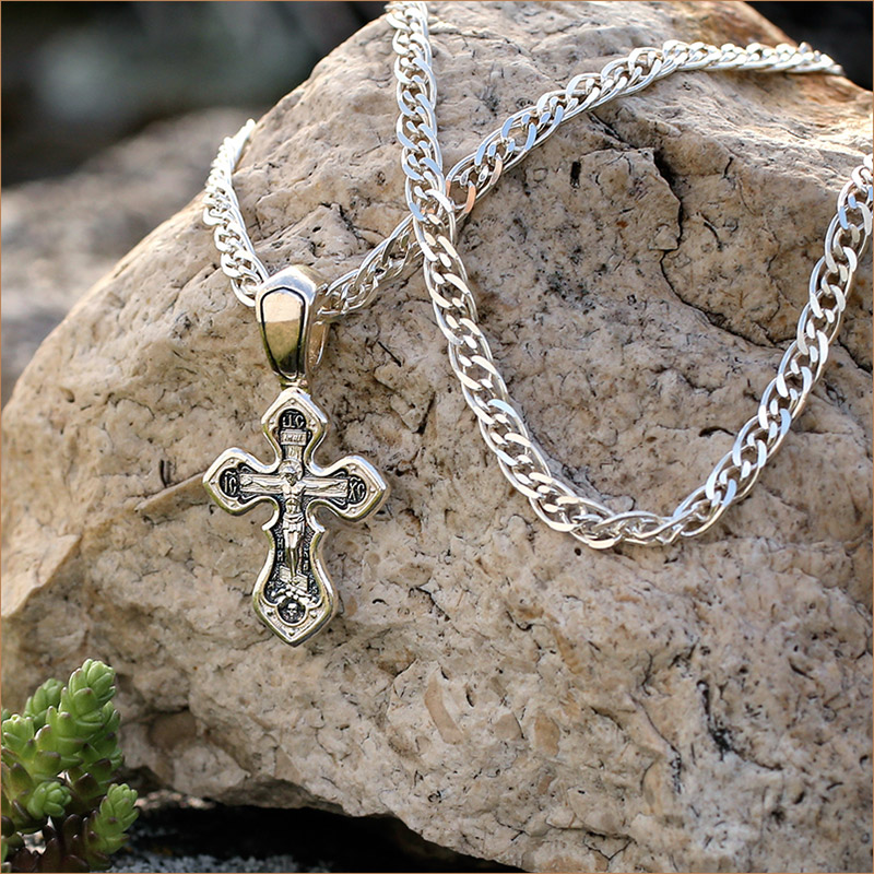 Серебряный крестик 8336ЕЛЗ фото 4