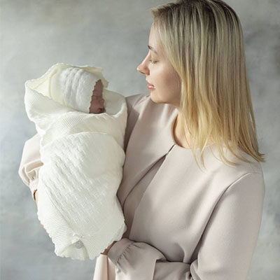 Фото товара "Плед "Очарование" экрю" из магазина ЛиноБамбино