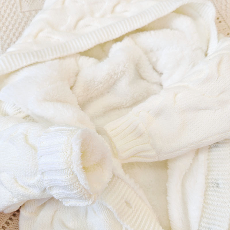 Утепленный комбинезон  "Остин" с капюшоном, молочный фото 4