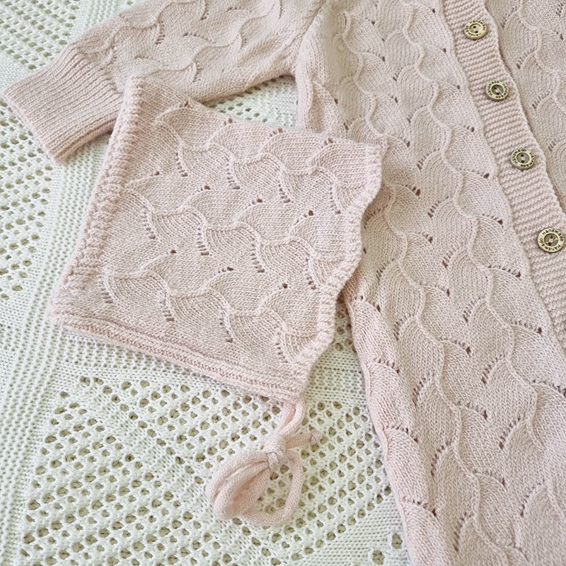 Комплект  "Нила" на выписку, светло-розовый фото 2