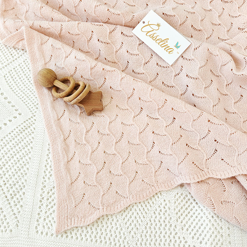 Плед "Нила",  светло-розовый фото 1