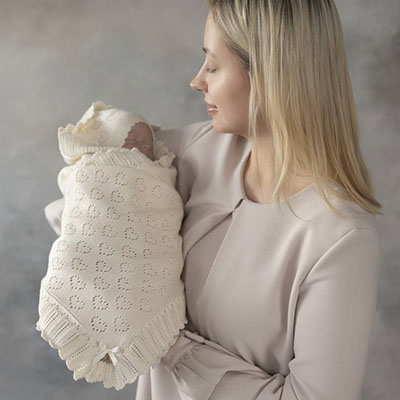 Фото товара "Плед "Мамина Любовь"" из магазина ЛиноБамбино