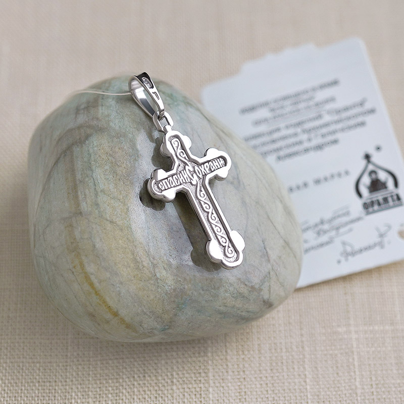 Серебряный крестик 11867АКВ фото 3