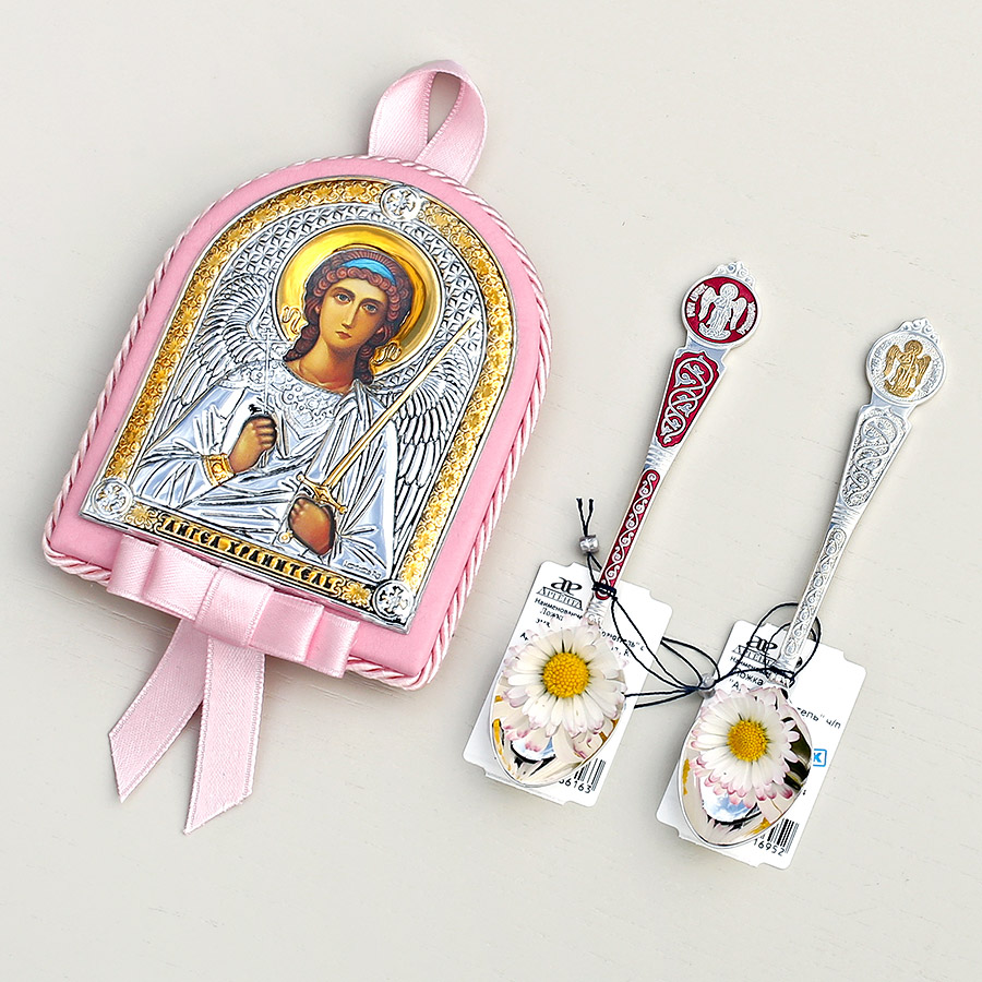 Подарочный набор "Икона и ложка для крестницы" фото 5