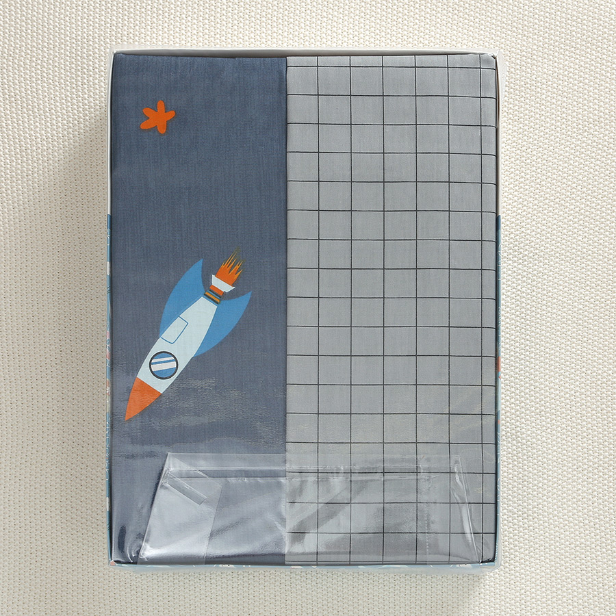 "Космос" 1,5 спальный комплект постельного белья фото 2