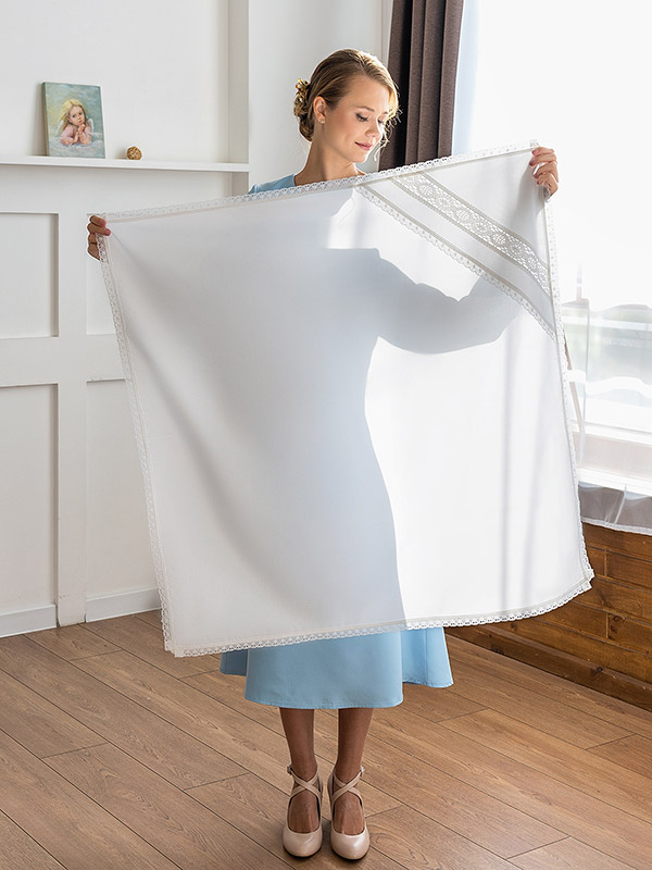 Крестильный комплект "Алексей" для мальчика с пеленкой фото 13