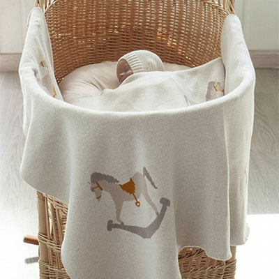 Плед "Лошадки" - миниатюра фотографии товара в каталоге ЛиноБамбино