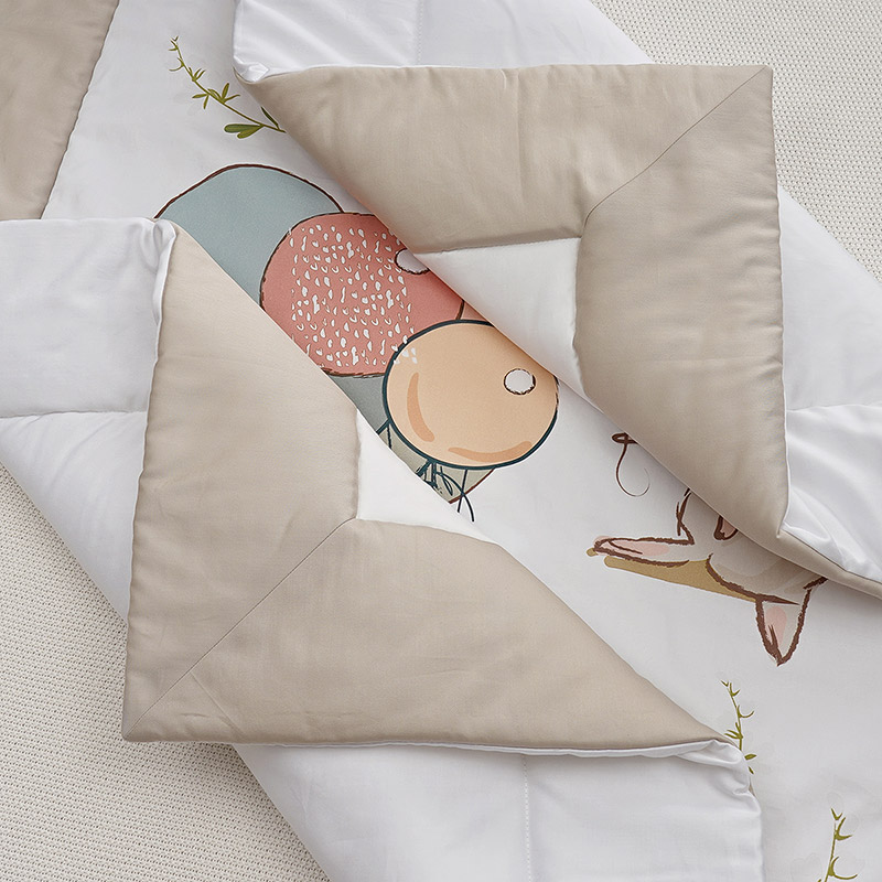 Детское одеяло 100х140 Зайчики и шарики фото 4