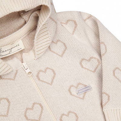 Комбинезон " Сердечки" с капюшоном 