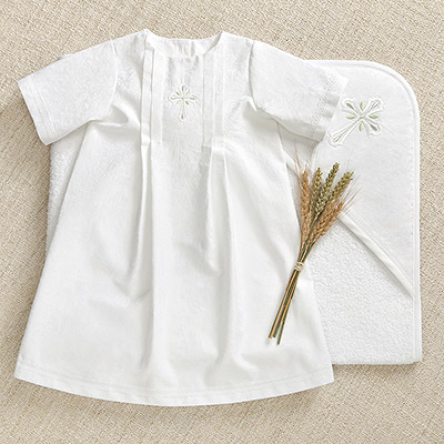 Фото товара "Крестильная рубашка "Июнь"" из магазина ЛиноБамбино