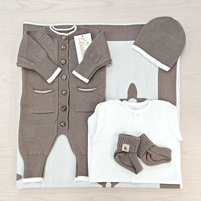 Комплект  "Личи" на выписку, какао