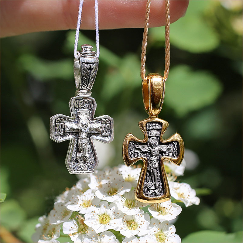 Серебряный крестик 8234ЕЛЗ фото 1