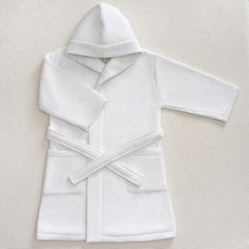 Детский махровый халат белый фото 1