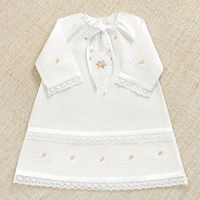 Фото товара "Крестильная сорочка "Лилия" для девочки" из магазина ЛиноБамбино