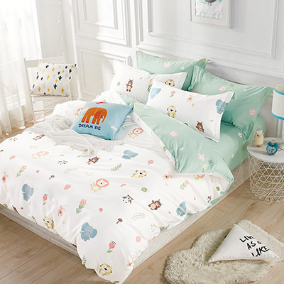 "Веселый зоопарк" 1,5 спальный комплект постельного белья - миниатюра фотографии товара в каталоге ЛиноБамбино
