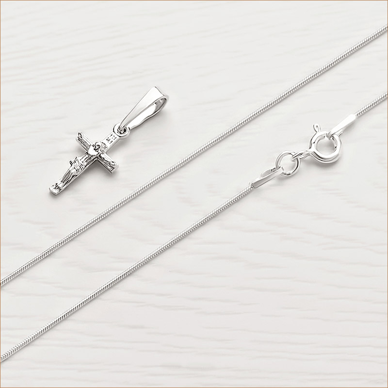 Серебряный крестик 11941АКВ фото 2