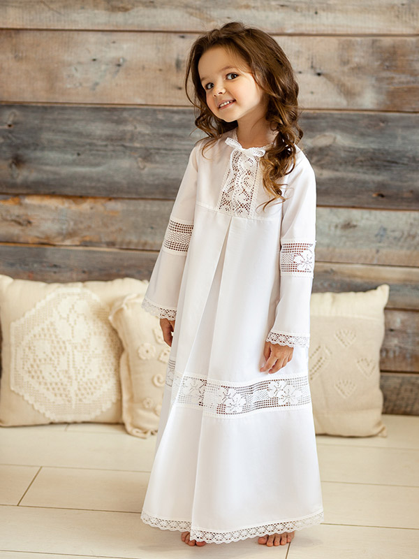 Крестильное платье "Пелагея" для девочки фото 2