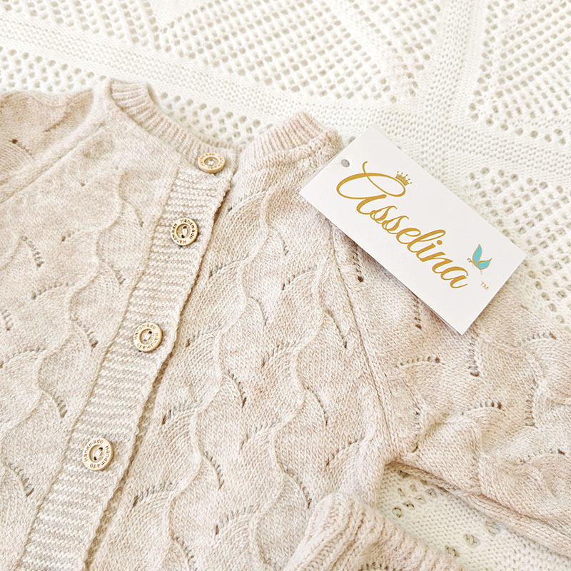 Комплект "Нила" на выписку, крем-брюле фото 3