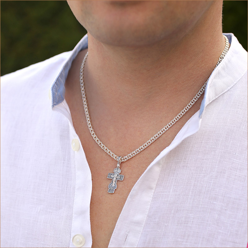 Серебряный крестик 3349ЕЛЗ фото 5