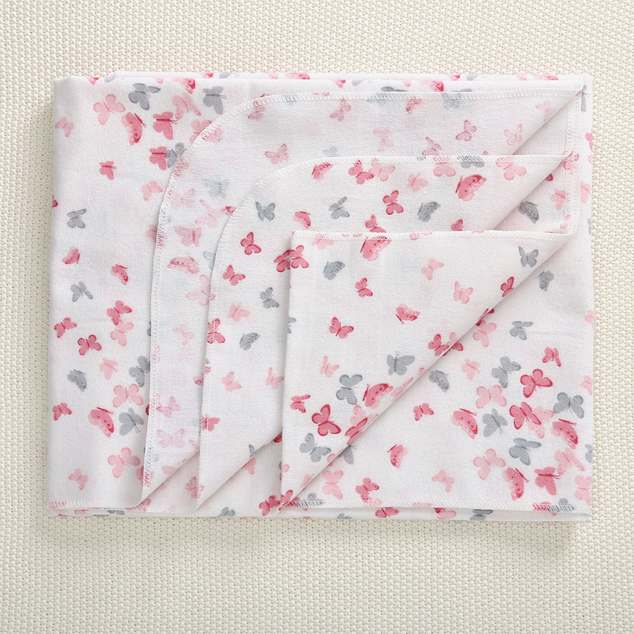 Пеленка фланель "Россыпь бабочек" фото 2