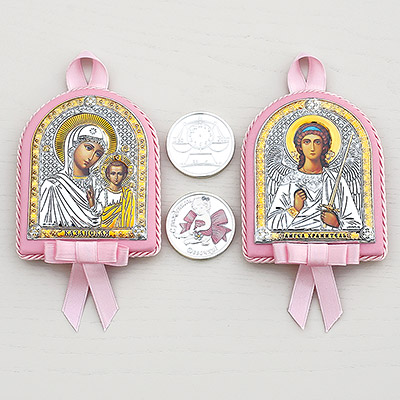 Подарочный набор "Икона и медаль на рождение девочки" - миниатюра фотографии товара в каталоге ЛиноБамбино