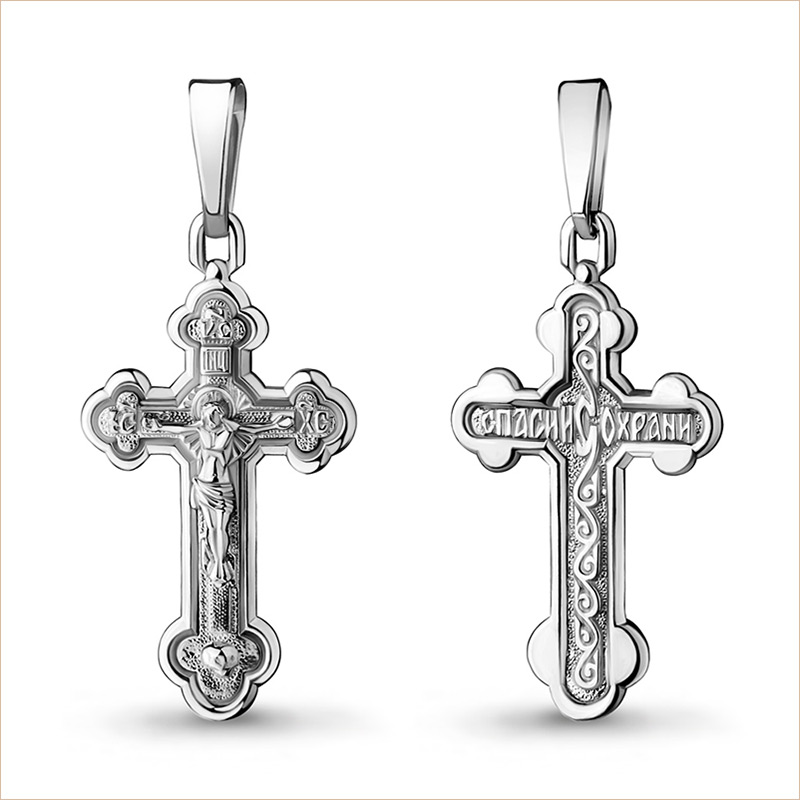 Серебряный крестик 11867АКВ фото 1