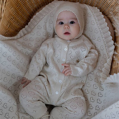 Комплект "Мамина любовь"  комбинезон + шапочка - миниатюра фотографии товара в каталоге ЛиноБамбино