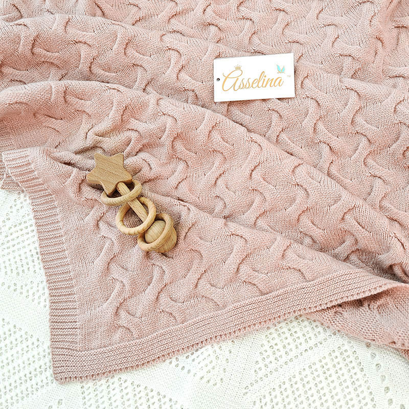 Плед "Остин",  пудра фото 1