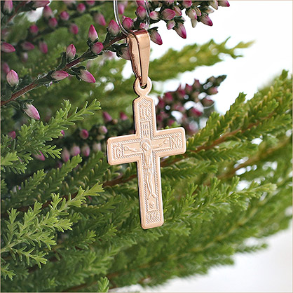 Золотой крестик 12653АКВ фото 1