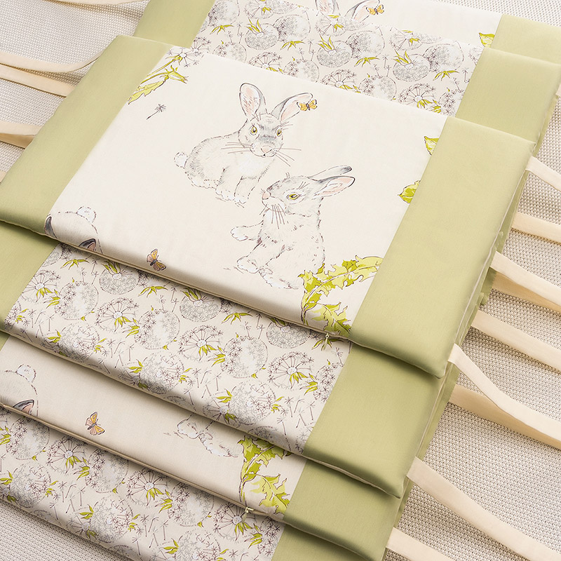 Бортики Кролики и одуванчики сатин фото 1