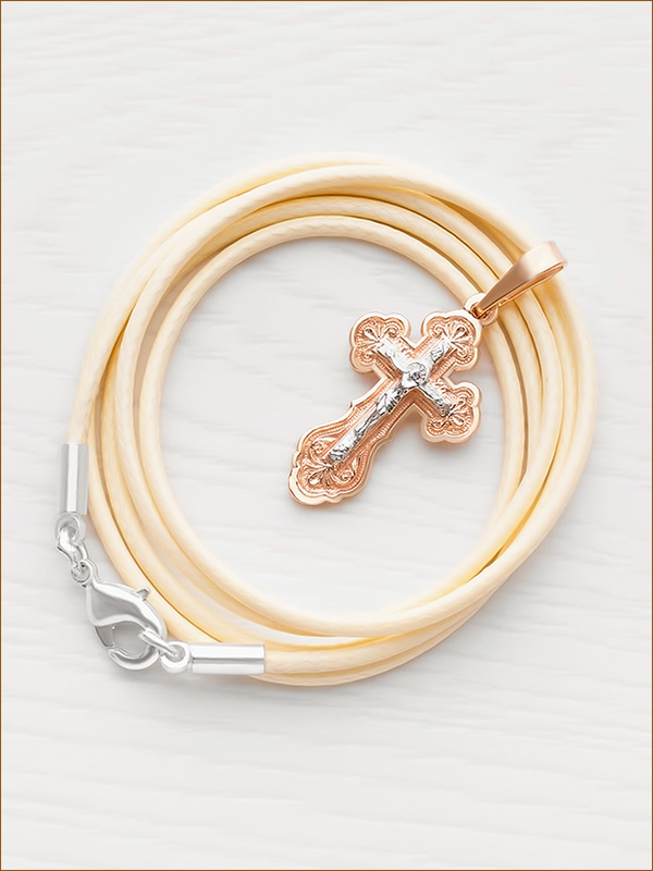 Золотой крестик 11003АКВ фото 2