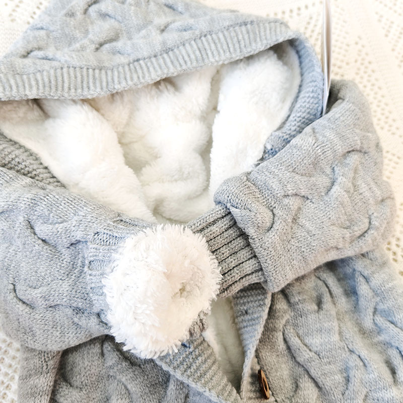 Утепленный комбинезон  "Остин" с капюшоном, серый фото 4