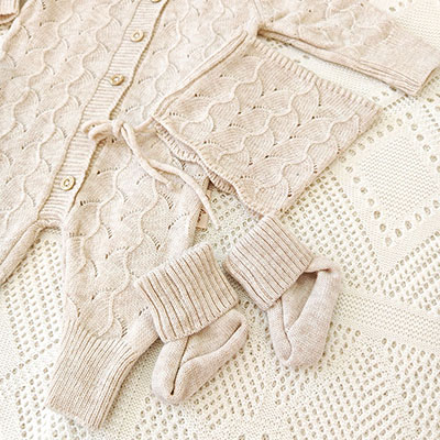 Комплект "Нила" на выписку, крем-брюле