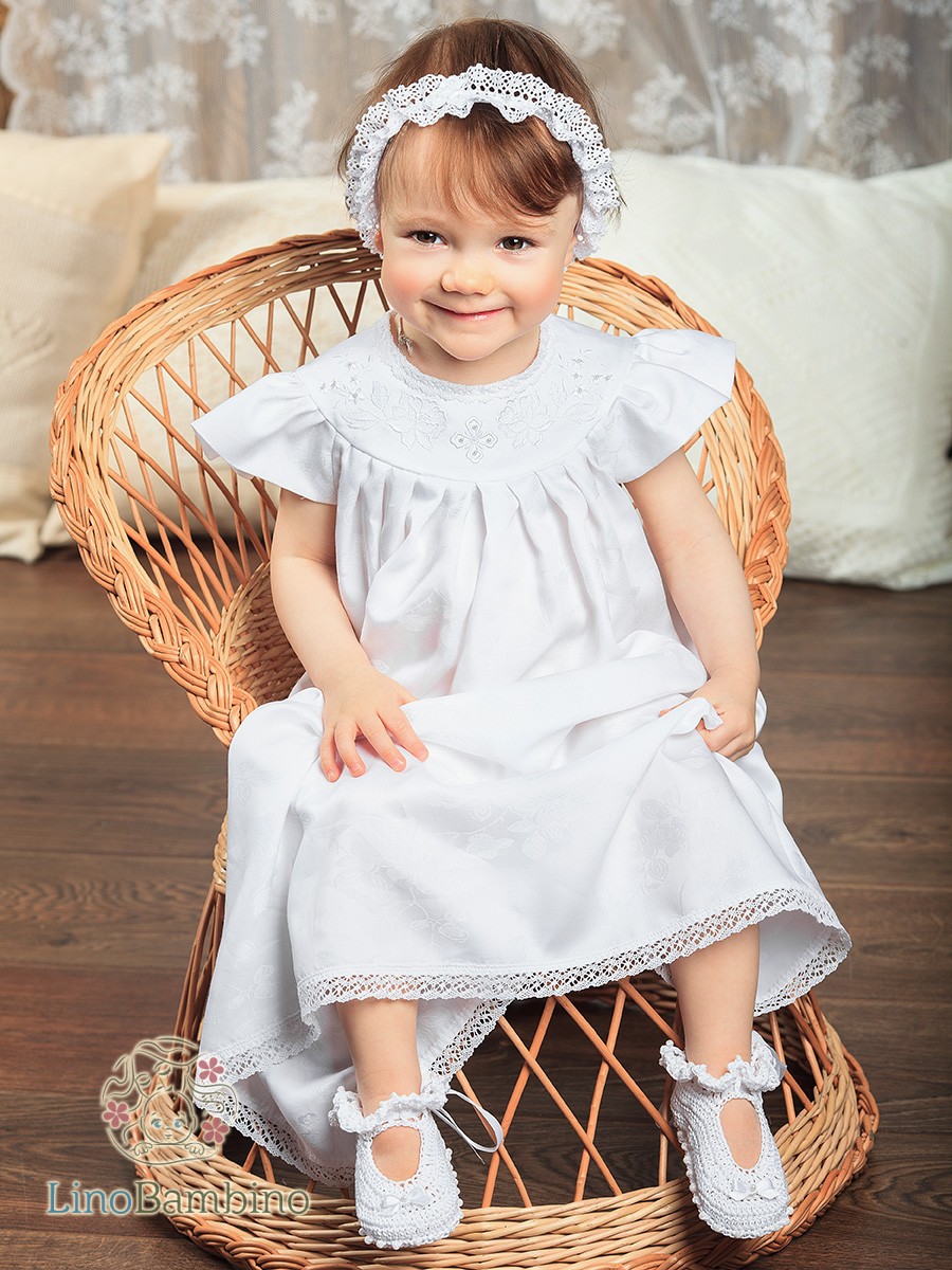 Платье "Дарья" для Крещения девочки фото 6