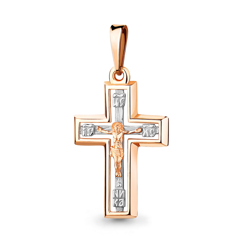 Золотой крестик 12193АКВ фото 1