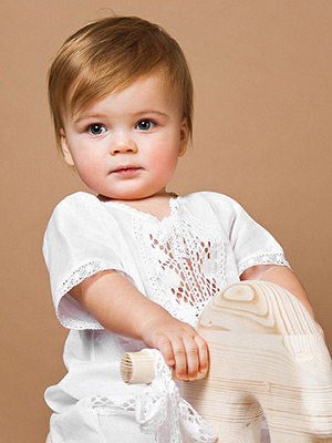 Крестильная рубашка "Павел" для мальчика - миниатюра фотографии товара в каталоге ЛиноБамбино