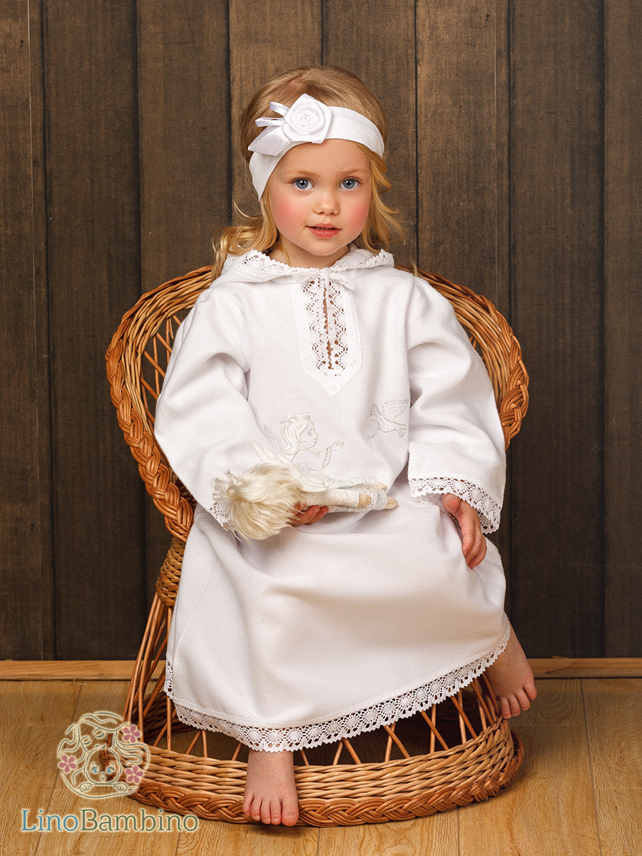 Детский крестильный набор "Ангел" с полотенцем фото 2